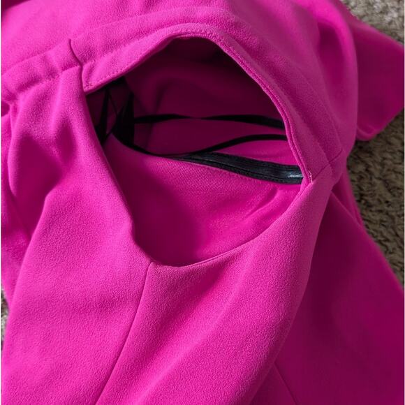 Betsy & Adam Pink/Red Off the Shoulder Long Formal Gown Dress, size 6 - Picture 10 of 11